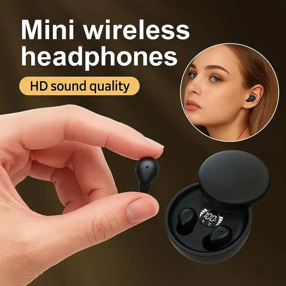 True Wireless Bluetooth Earphones, In-Ear Noise Canceling Headphones with Long Battery Life, Up to 30H Ultra Long Playtime, Long Distance Signal Transmission