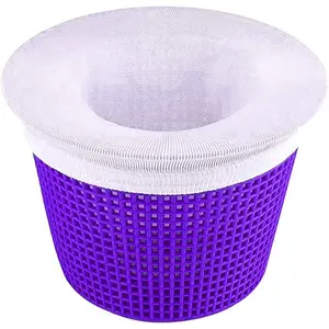 100 Pack Pool Skimmer Socks, Pool Filter Socks Works Perfect with Pool Skimmer for Inground and Above Ground Pool Skimmer Basket/ Hot Tub Filter, Ultra Fine Mesh Socks Filter Debris and Leaves