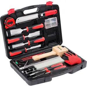 87 count.   Chisel Set with Storage Case Including  Chisels | Heat-Treated Cr-V Alloy   Chisel Set for Carpentry