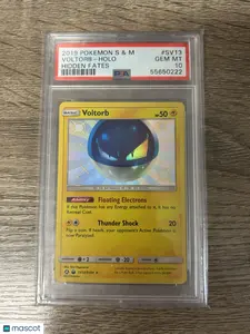 2019 Pokemon Sun & Moon Hidden Fates Voltorb Holo Hidden Fates PSA 10 #SV13