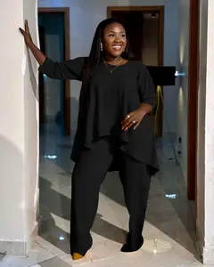 USBoutiqueCHIC Women's Relaxed Fit Milk Touch Dress Soft Brushed Fleece Midi Dress for Fall Plus Size Comfort Wear