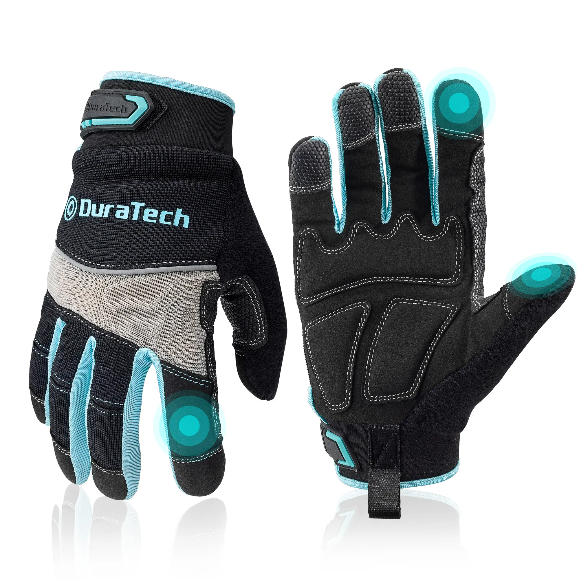 #fathersdaygift DT Safety Work Gloves, Utility Mechanic Gloves, Touch Screen, Large (1 Pair) for Home Improvement and Construction Work