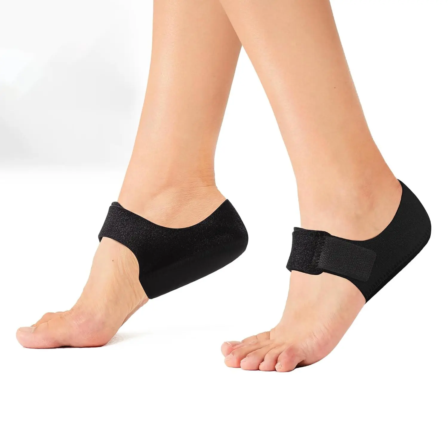 2PCS Heel Protectors, Heel Pads, Heel Support for Heel from Plantar Fasciitis - Heel Spur -Tendinitis- Cracked Heels arch insoles sole protectors Footwear Shoe