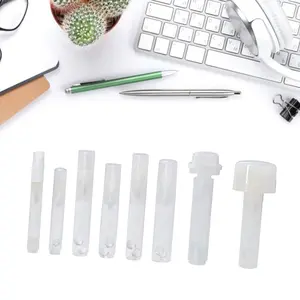 5 Pcs Empty Marker Blank Acrylic Paint Marker Pen Clear Refillable Pen Empty Refillable Paint Pen Marker for Artists