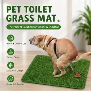 Pet toilet fake turf for home balcony, simulated grass carpet for dogs to relieve themselves