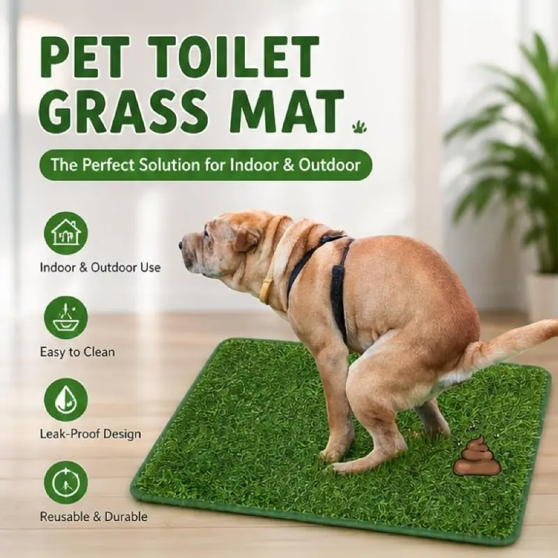 Pet toilet fake turf for home balcony, simulated grass carpet for dogs to relieve themselves