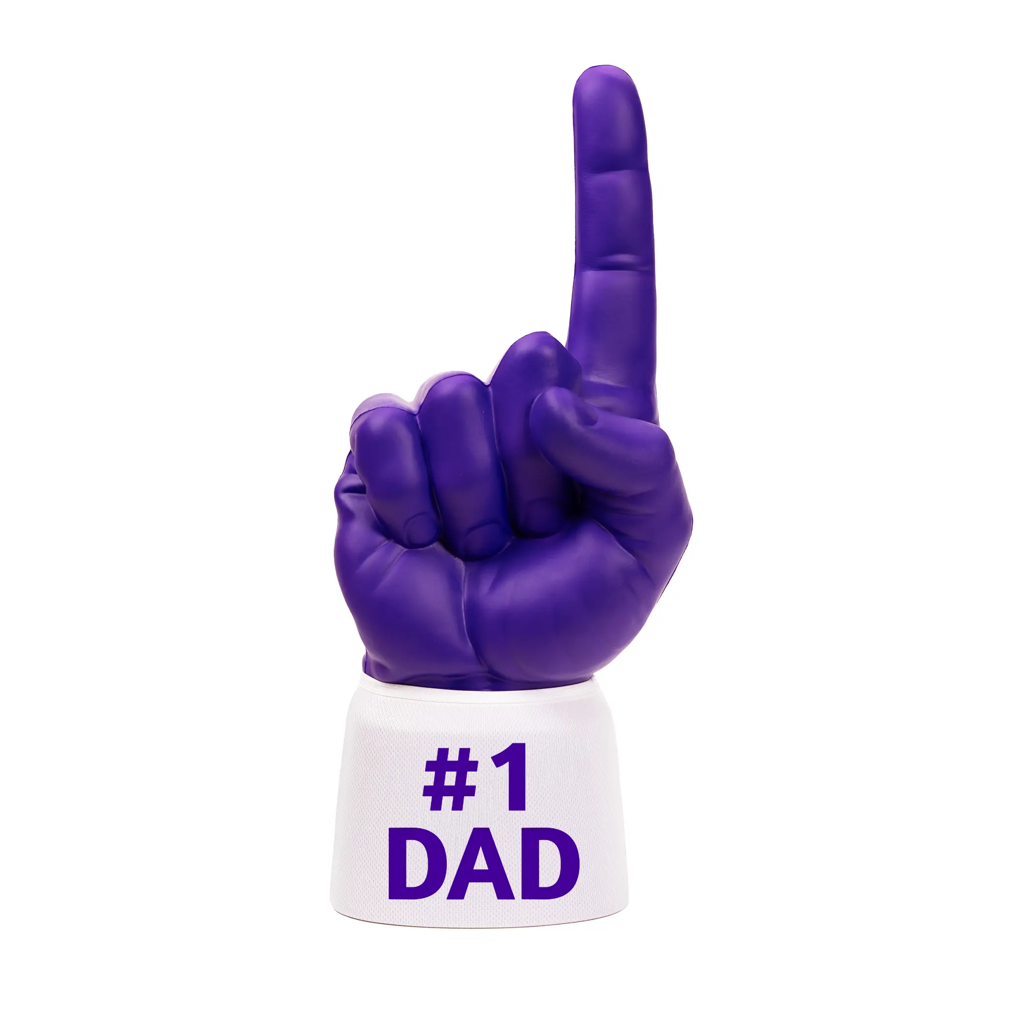 #1 Dad RadHand Foam Finger - Purple & White