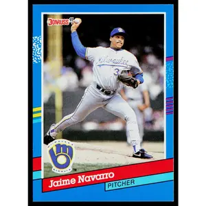 Jaime Navarro 1991 Donruss #216 Milwaukee Brewers