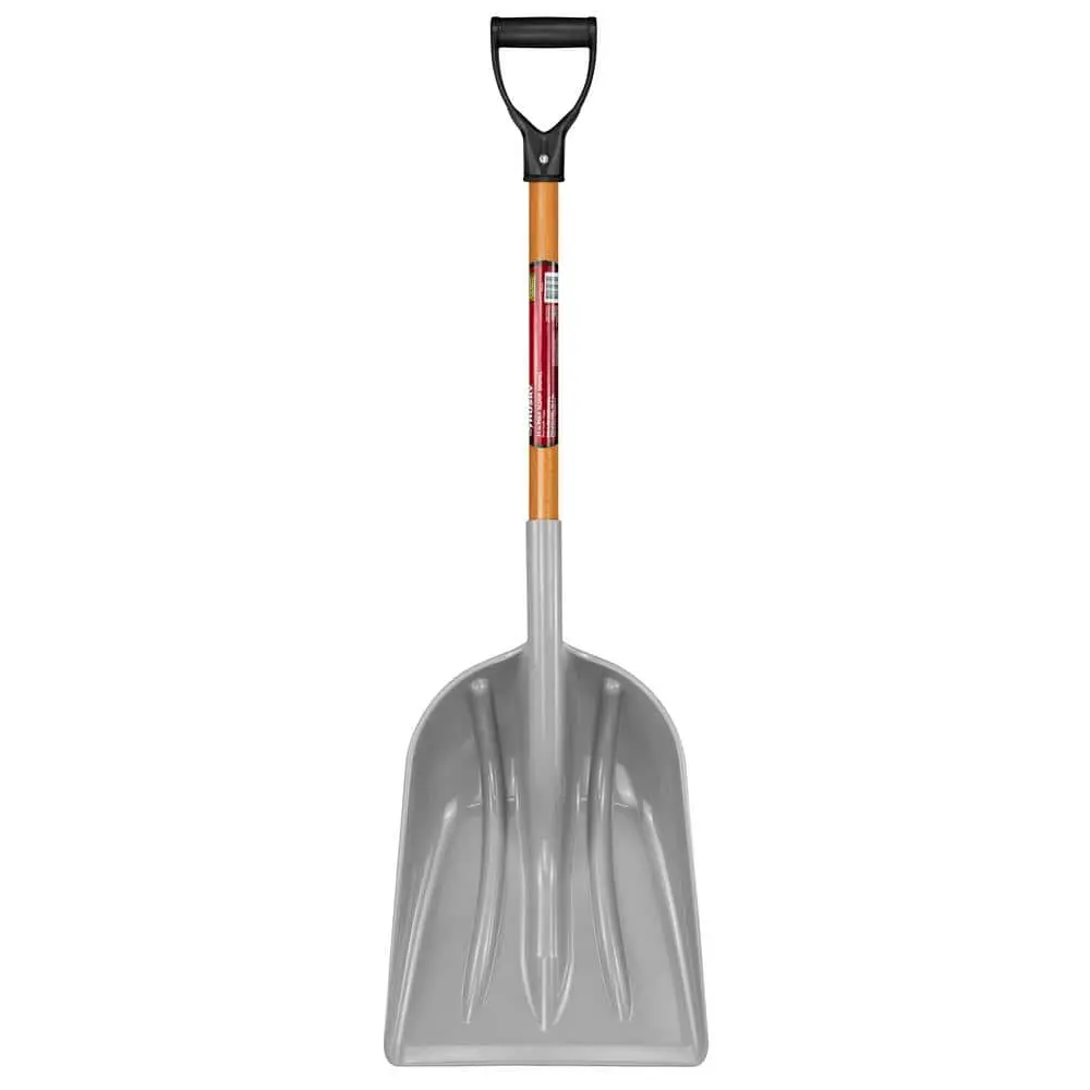 31 in. Wood Handle D-Grip Plastic Scoop Shovel 31 in. Wood Handle D-Grip Plastic Scoop Shovel