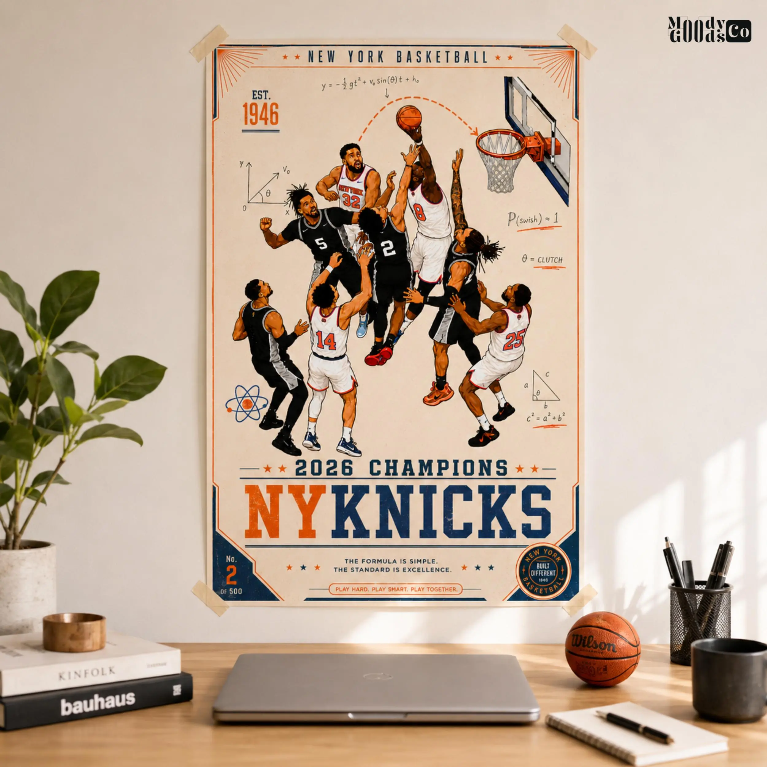 Og Anunoby Wall Art, 2026 NY Knicks Poster, Unframed Collectible Basketball Print