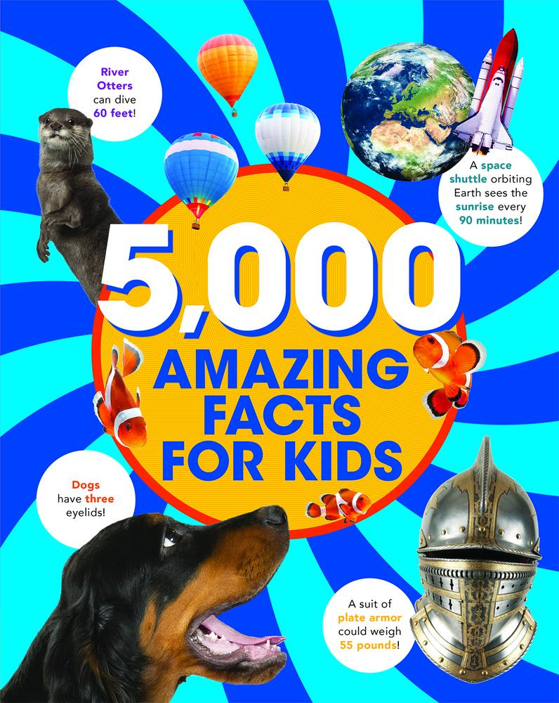 Used Book - 5000 Kids' Educational Facts, Over 300 Full-Color Pages (Animals, History, Dinosaurs, Science, Music & More) by Lodi Publishing (Paperback, Used Copy, Printed Book)