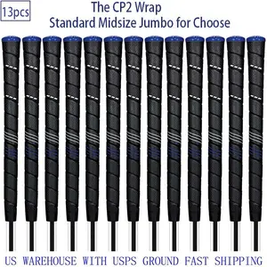 CP2 Wrap 13Pcs Golf Club Grip Tacky Feel Standard Midsize Jumbo for Enhanced Golf Performance