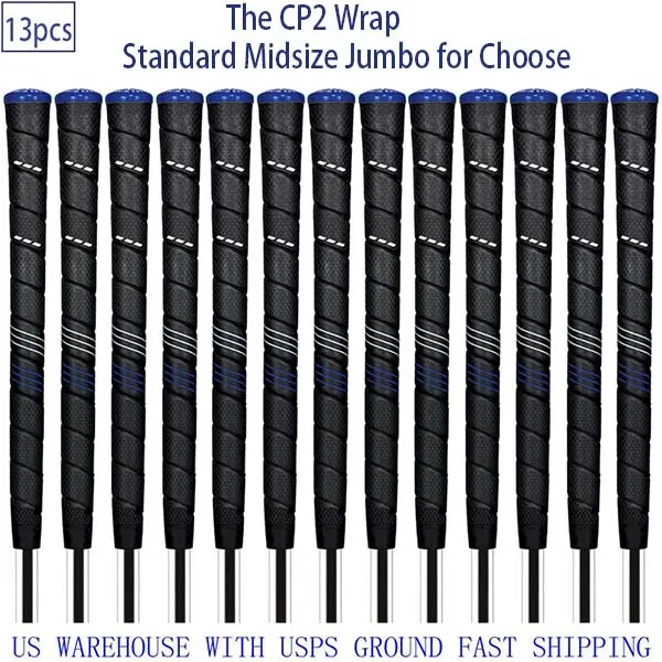 CP2 Wrap 13Pcs Golf Club Grip Tacky Feel Standard Midsize Jumbo for Enhanced Golf Performance