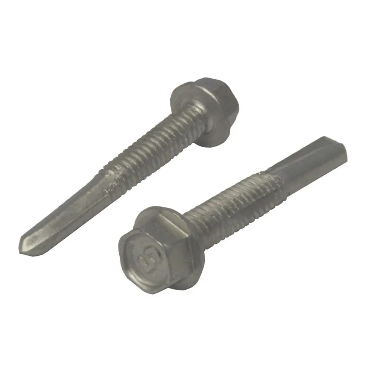 212 MAIN Self Drilling Screws, 12-24 x 1.5" Hex Washer Head, 60-Count Set with Pro-Stick Bit for Metal in Sailing Water Sports, Metal For Sailing Water Sports