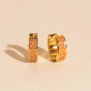 Bambi Chunky Huggie Hoop Earrings