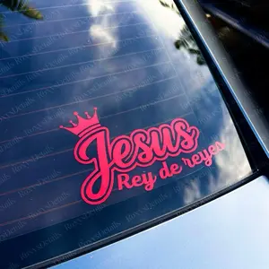 Jesus Rey de Reyes sticker for cars and any surface Waterproof.