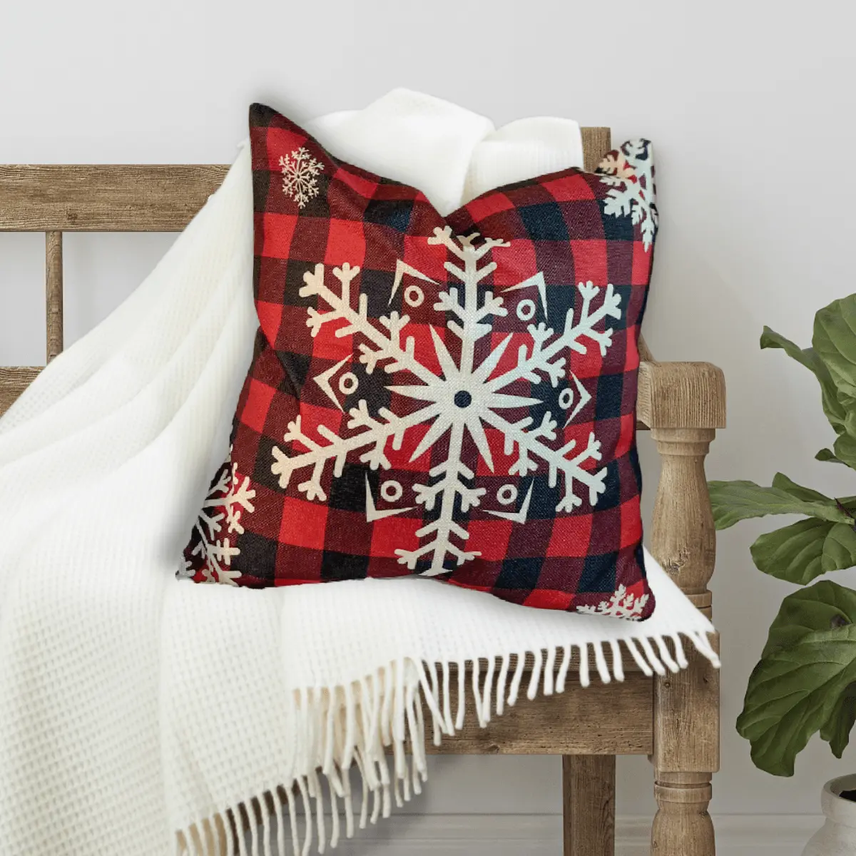 Cozy Christmas Holiday Accent Pillows - Soft Furnishings for a Comfortable Home