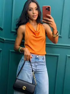 Halter Neck Women's Tops Off Shoulders White Black Yellow Top Women Summer Sexy Satin Crop Top Sleeveless Backless Evening Party Tops Streetwear Camisole Resort Chic Pink Blue Green Brown Tops