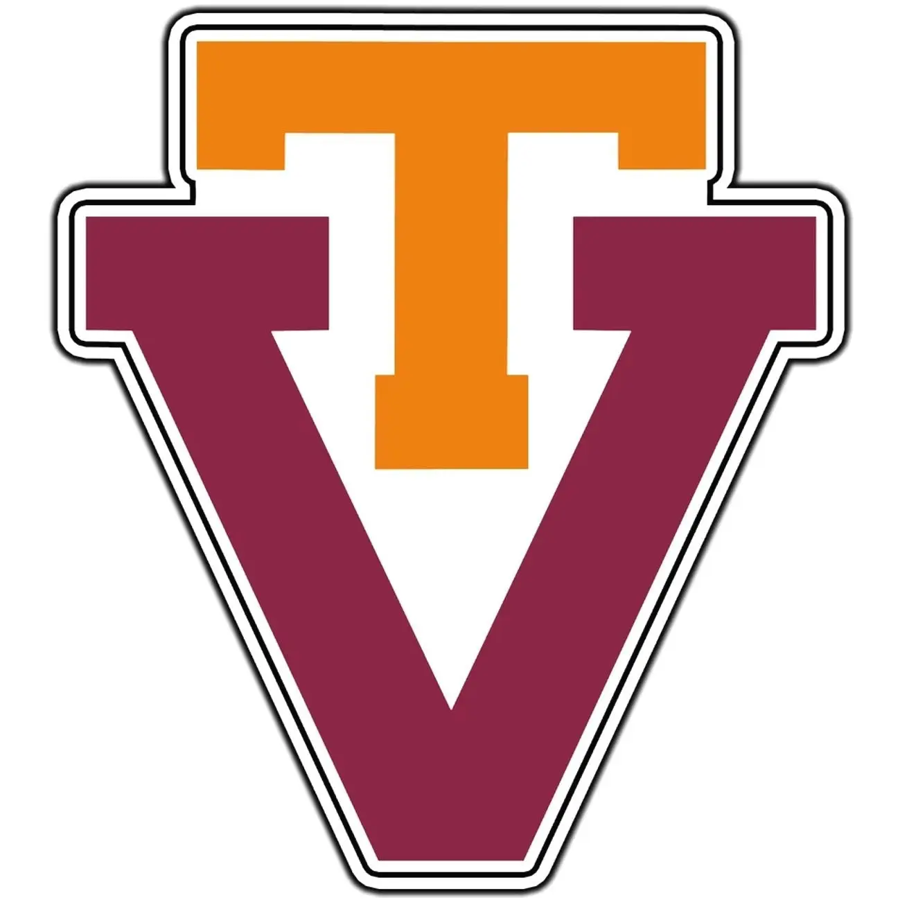 Virginia Tech Hokies Logo #2 College Fan Sticker Waterproof Vinyl Decal Die-Cut