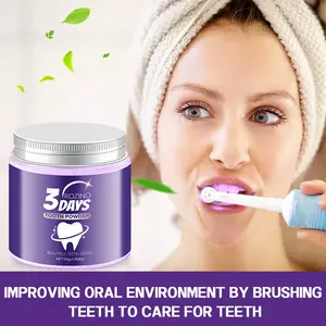 3Rozino Purple 3-Day Tooth Powder - 50g Tooth Powder for 3 Days Use -Improves Oral Environment for Better Tooth Care Oral Toothpaste