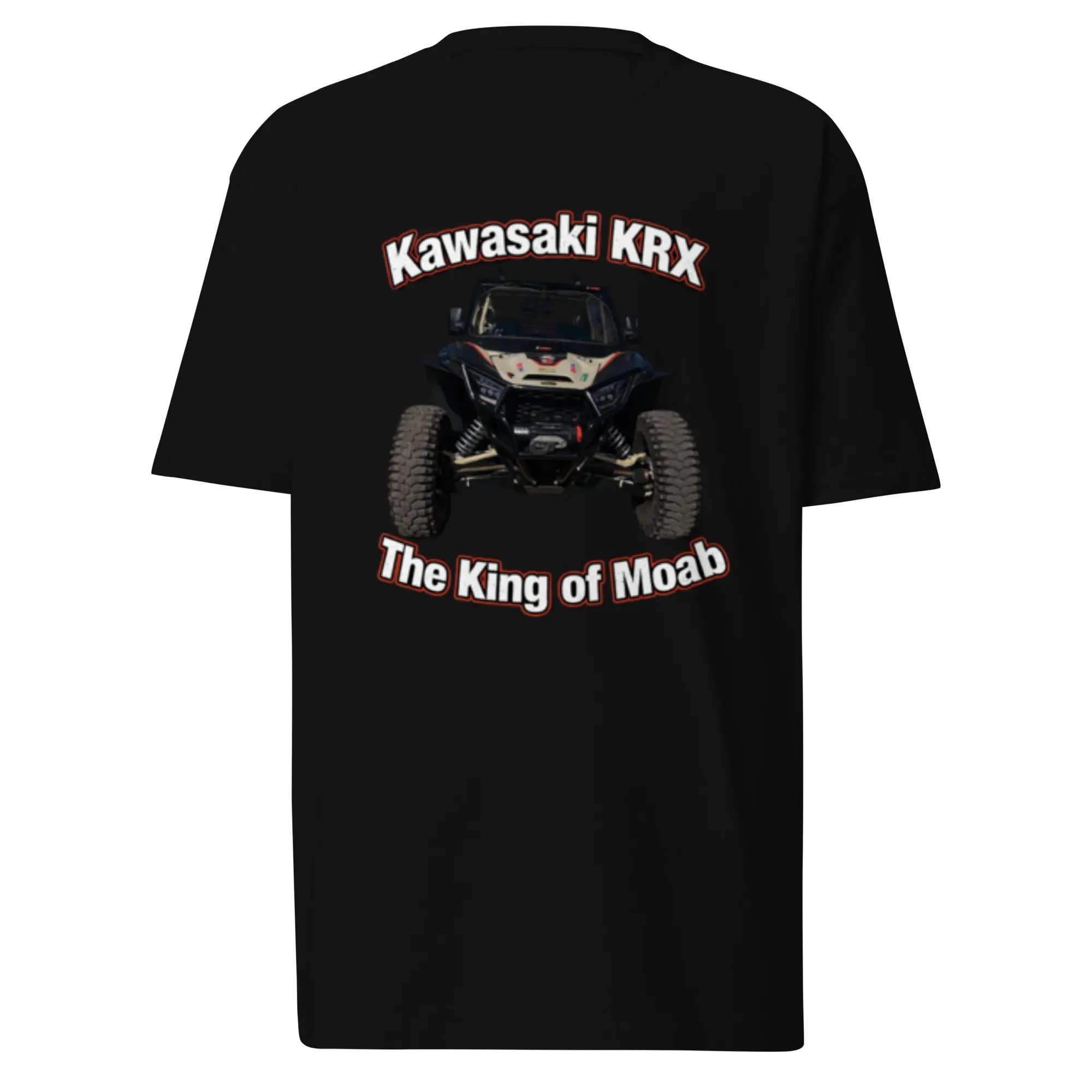 Men’s Classy Cotton Round Neck Short-Sleeve Premium Heavyweight Tee, Kawasaki KRX, Versatile for Layering