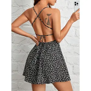 [Cute A-Line Dress] Sleeveless Polyester A-Line Dress |   Machine Washable, Summer Fashion for Women, Cute