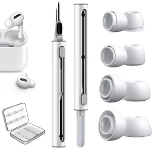 4 Pairs  Airpod Pro Ear Tip Replacement and Cleaner Pen Kit Set for AirPods Pro/AirPods Pro 2 Silicon Ear Buds Tips