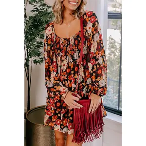 Multicolour Gentle Heart Floral Smocked Dress