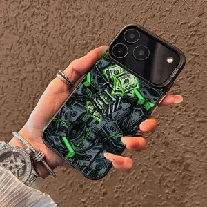 Paper currency graffiti Pattern Case for iPhone 17 Pro Max 17 Air 16/15/14/13/12/11 Pro Max XR XS E Plus Retro High-end Shockproof Drop Screen Protection Cute Durable PC Smartphone Cover
