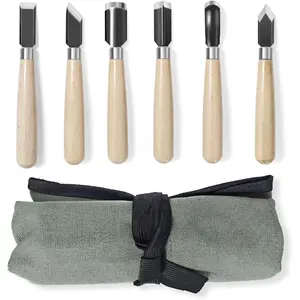 Carving Tools Set - Chisel Set with Canvas Case, Carving Chisels Set Woodworking for Adults,  Whittling  Tools Set for Beginners, Hobbyists and Professionals