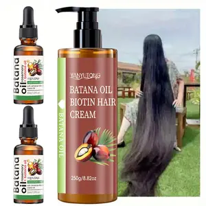 Batana Oil Hair Care Set (Hair Oil + Hair Milk) | Non Greasy Haircare, Multi-Plant Extract Complex Formula, Deeply Nourishes Hair Strands, Lightweight Texture (Non-Greasy), Suitable for All Hair Types