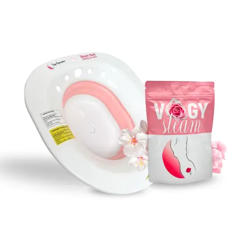 VAGY Rejuvenation Women's Yoni Steam & Seat Set with Herbal Blend - Calming Gentle Intimate Cleanser, Sensitive Skin Safe, Soothing Perineal Care, Adults Relaxation Support (Pump Removed)