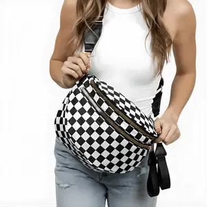 [NEW IN] Trending Checkered Crossbody Bags for Women Spacious Design for Essentials- MORE COLORS!Large Capacity Waist Bag with Adjustable Shoulder Strap Casual Outings Travel Spring crescent
