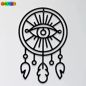 1pc Dreamcatcher Metal Wall Art,Dreamcatcher Statue Mural, Ideal Gift for New Year, Christmas, Dreamcatcher Decor Enthusiasts, Rust-Resistant Metal Wall Decor Wall Sculptures, Perfect for Bedroom Wall & Garden Fence Dreamcatcher Enthusiasts