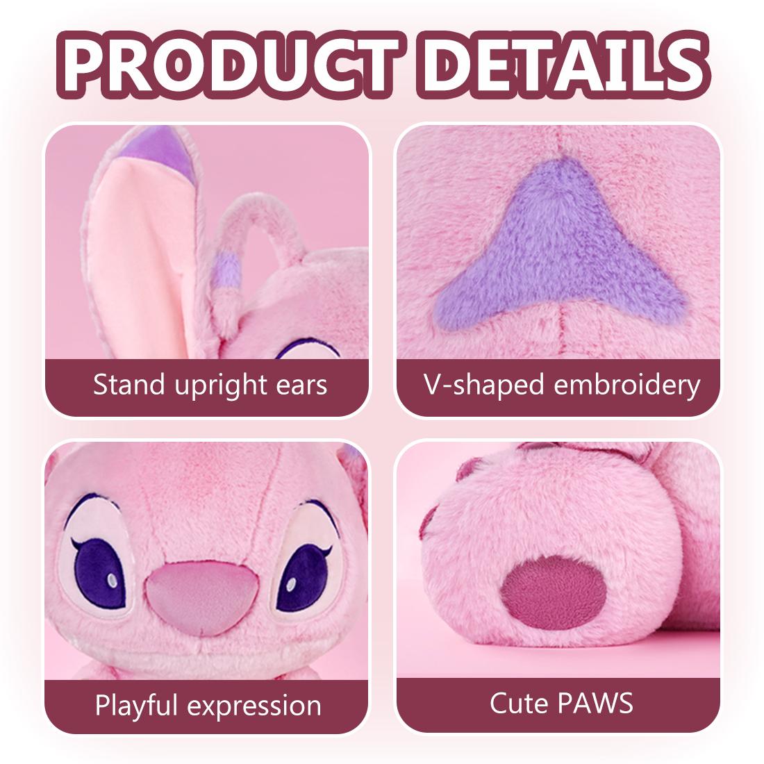 Disney Large Stuffed Animal Super Soft Plush Toy,Angel Stitch Winnie the Pooh,Cute Soft Huggable Plush Doll,Exquisitely Embroidered, Collectible Gift,Home Decor,Stuffed Animal Gift for Kids, Boys, Girls, Adults & Disney Fans,Holiday Gift Women's Day gifts Disney Large Stuffed Animal Super Soft Plush Toy,Angel Stitch Winnie the Pooh,Cute Soft Huggable Plush Doll,Exquisitely Embroidered, Collectible Gift,Home Decor,Stuffed Animal Gift for Kids, Boys, Girls, Adults & Disney Fans,Holiday Gift Women's Day gifts