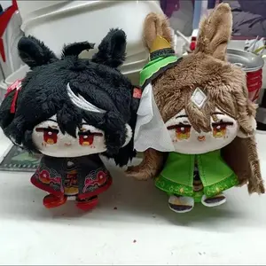 Anime Pretty Derby Plush Dolls Pendants Mini Soft Keychain Bag Pendant Kitasan Black Plush Toys Children Holiday Birthday Gift