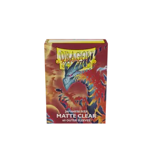 Dragon Shield Japanese Size Outer Sleeves: Matte Clear (60)