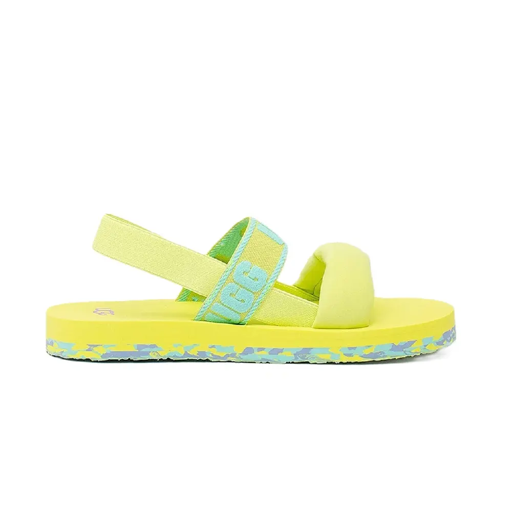 UGG Zuma Sling Slide Pollen Paint Swirl (1117239K-PPSW)