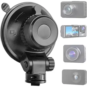 S503 Suction Cup Dash Cam Mount Holder (5th Gen) with 3 count 360 Rotating Joints for Rove Nexar Z-Edge Kingslim  NIUTA and  Other  Dash Cameras