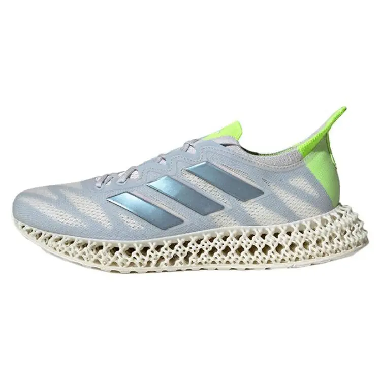 Adidas 4DFWD 3 Dash Grey Lucid Lemon' Cushioned Breathable Low Top Running Shoes Men's Blue IG8980