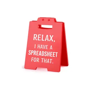 Funny Office Desk Sign – Gag Gift for Coworkers, Bosses & Colleagues, Employee Appreciation, Admin Day, Cubicle & Desk Decor, Red Humor Plaque