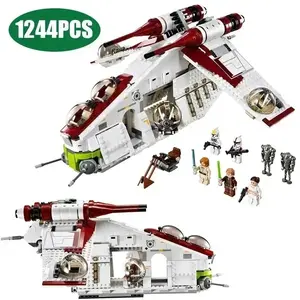 2026 New Arrival Star 1228 Pieces Plan Republic Drop Ship Building Blocks Set, Compatible with 75021, Kids Toy, Birthday Gift, Christmas Gift