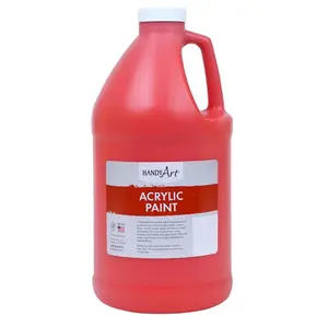 Rock Paint & Handy Art  Half Gallon Acrylic Paint, Vermilion
