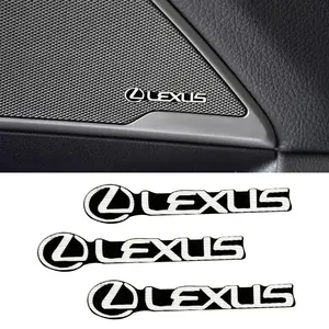 Lexus Carbon Fiber Speaker Stickers Decal, 2/4/8pcs Car Audio Deco, Anti Scratch Trim for Es Is Gs Nx Rx Interiors, Durable & Stylish Design
