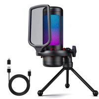 RGB mic with Type C Adapter