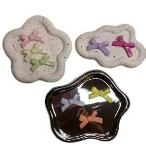 Assorted Colorful 3D Bows Beads 30pcs