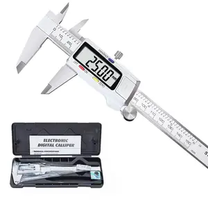 Stainless Steel Digital Vernier Caliper, Electronic Measuring Instrument with In-mm Conversion, Portable Tool for Hand Measurement Tasks, Portable Measuring Tool