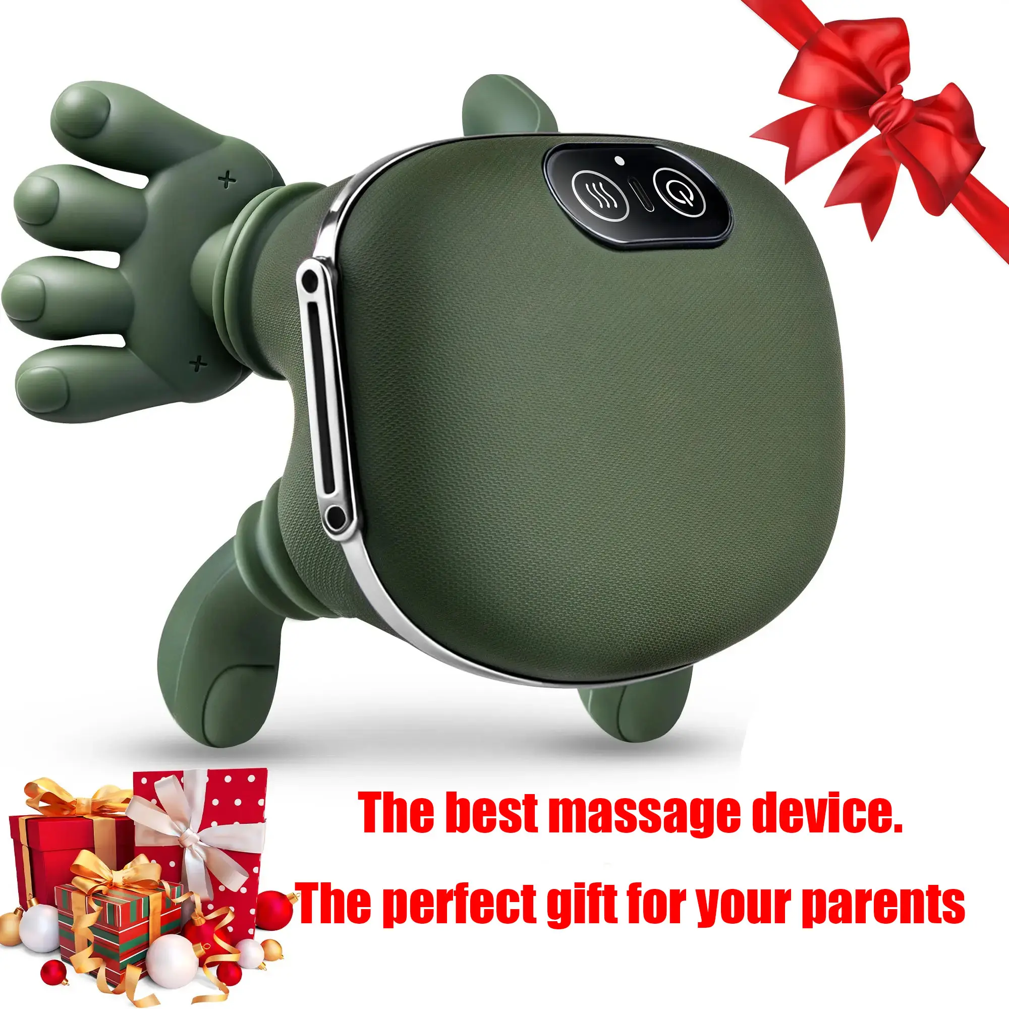 "2026 Upgraded Shiatsu Neck and Back Massager with Heat – Deep Tissue Shoulder & Back Pain Relief Massager, Lightweight Portable Cervical & Neck Massager, Perfect Gift"