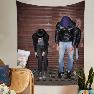 Crystal Castles Band DIY Wall Tapestry Hanging Tarot Hippie Wall Rugs Dorm INS Home Decor