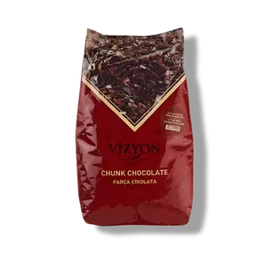 Vizyon Milk Chunk Chocolate (4-7 mm) 5.5 lbs - Premium Baking Chocolate